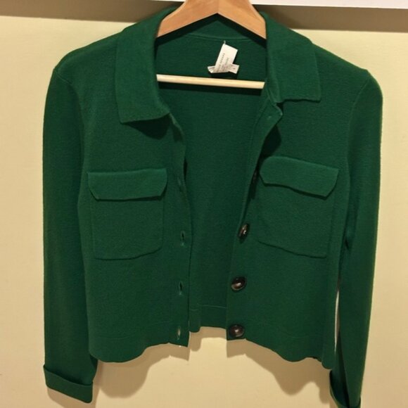 Sezane Betty Cardigan Vert. - Size S - Picture 1 of 5